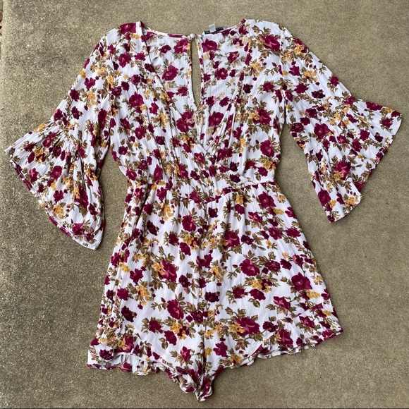 American Eagle Outfitters Pants - American Eagle Floral Print Romper